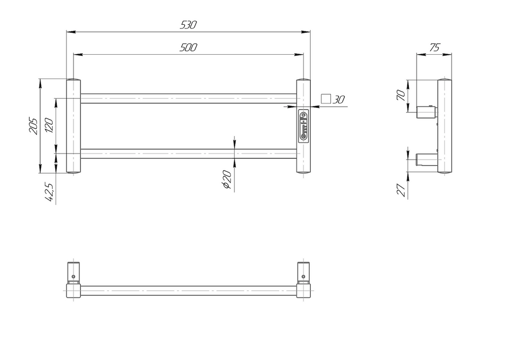 Ladder Lux 2 Chrome pentru bucătărie